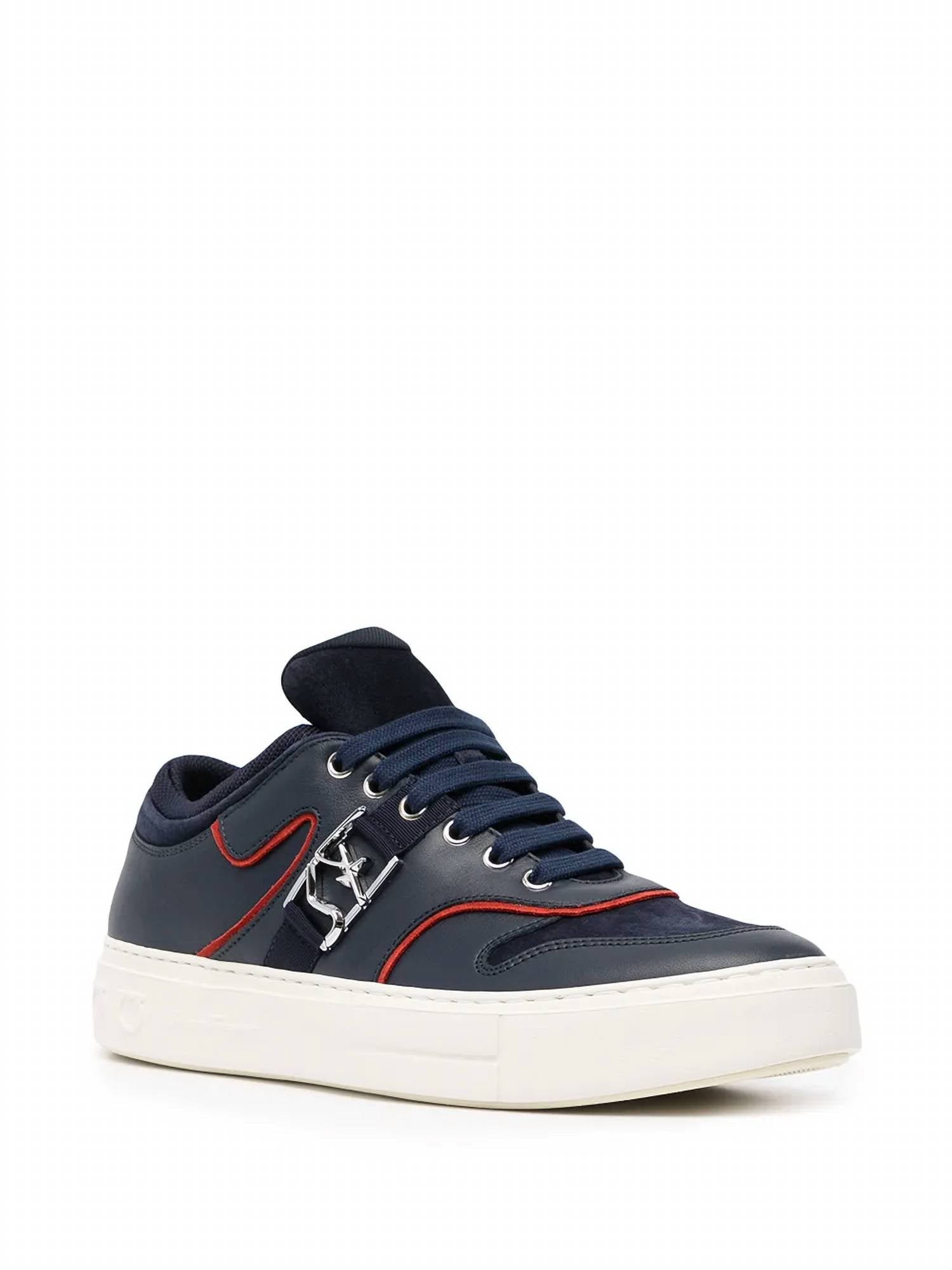 Salvatore Ferragamo - Men's Borg Logo Low-top Sneakers