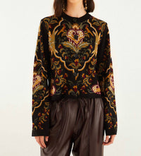 Farm Rio - Majestic Hearts Knit Cardigan