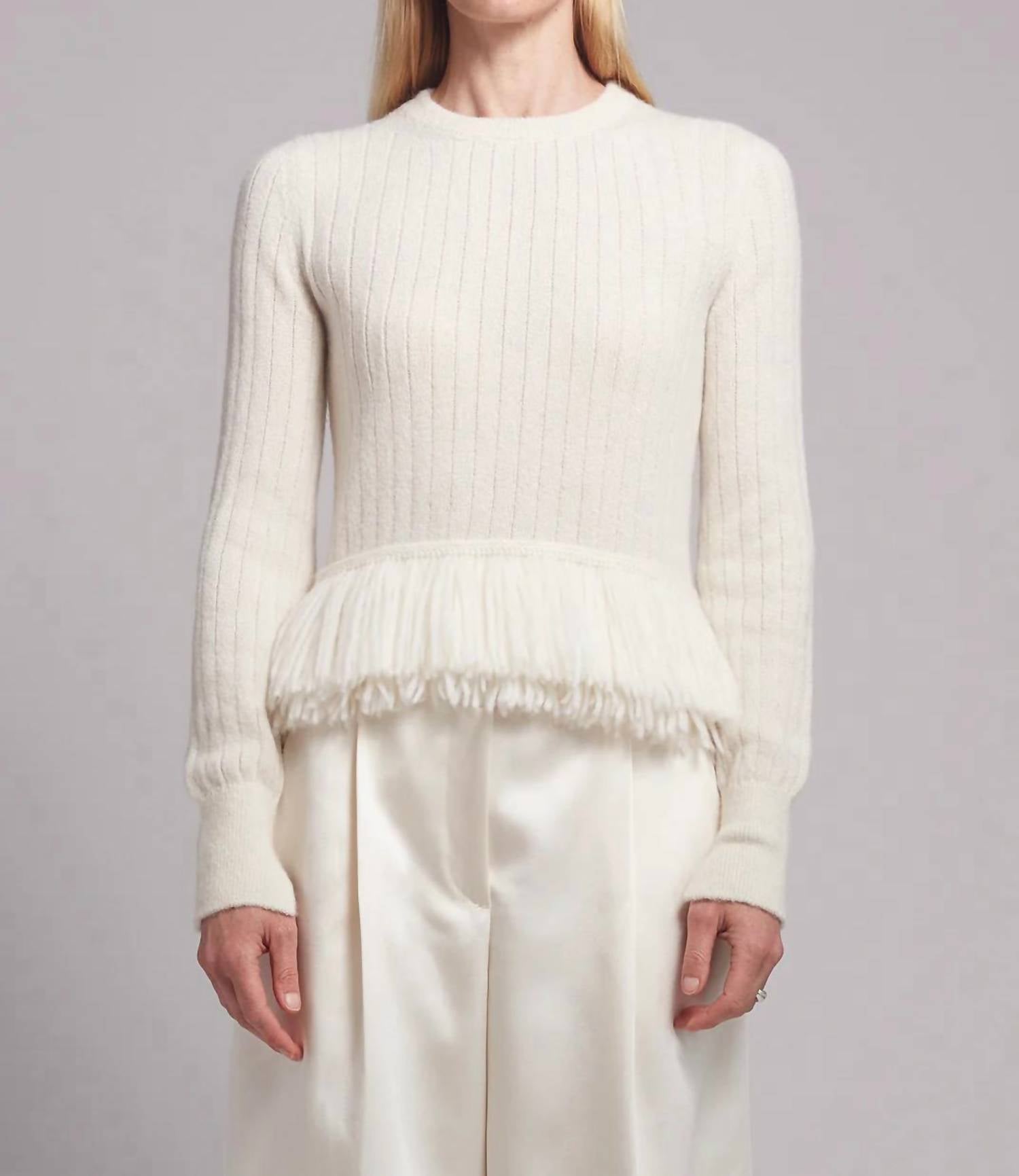 ELEVEN SIX Colette Sweater in ivory - women's sweater