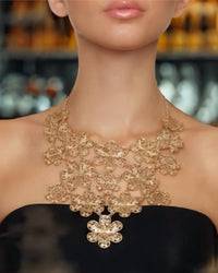 Avenue Chic - Statement Lace Necklace