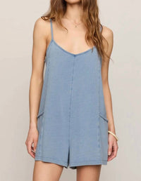 Z Supply - Women's Go Easy Jersey Denim Romper