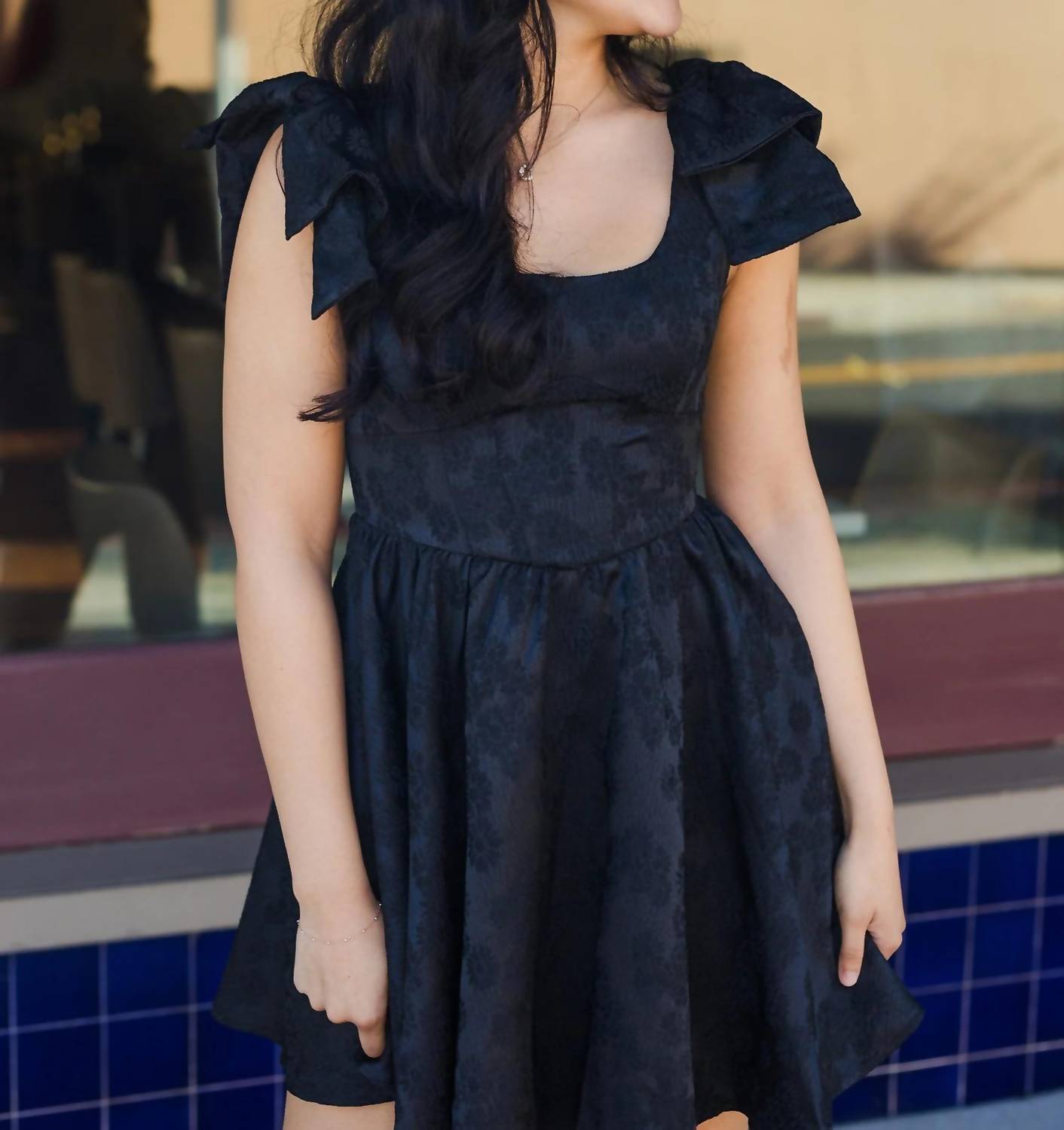 Idem Ditto - Total Eclipse Flared Mini Dress