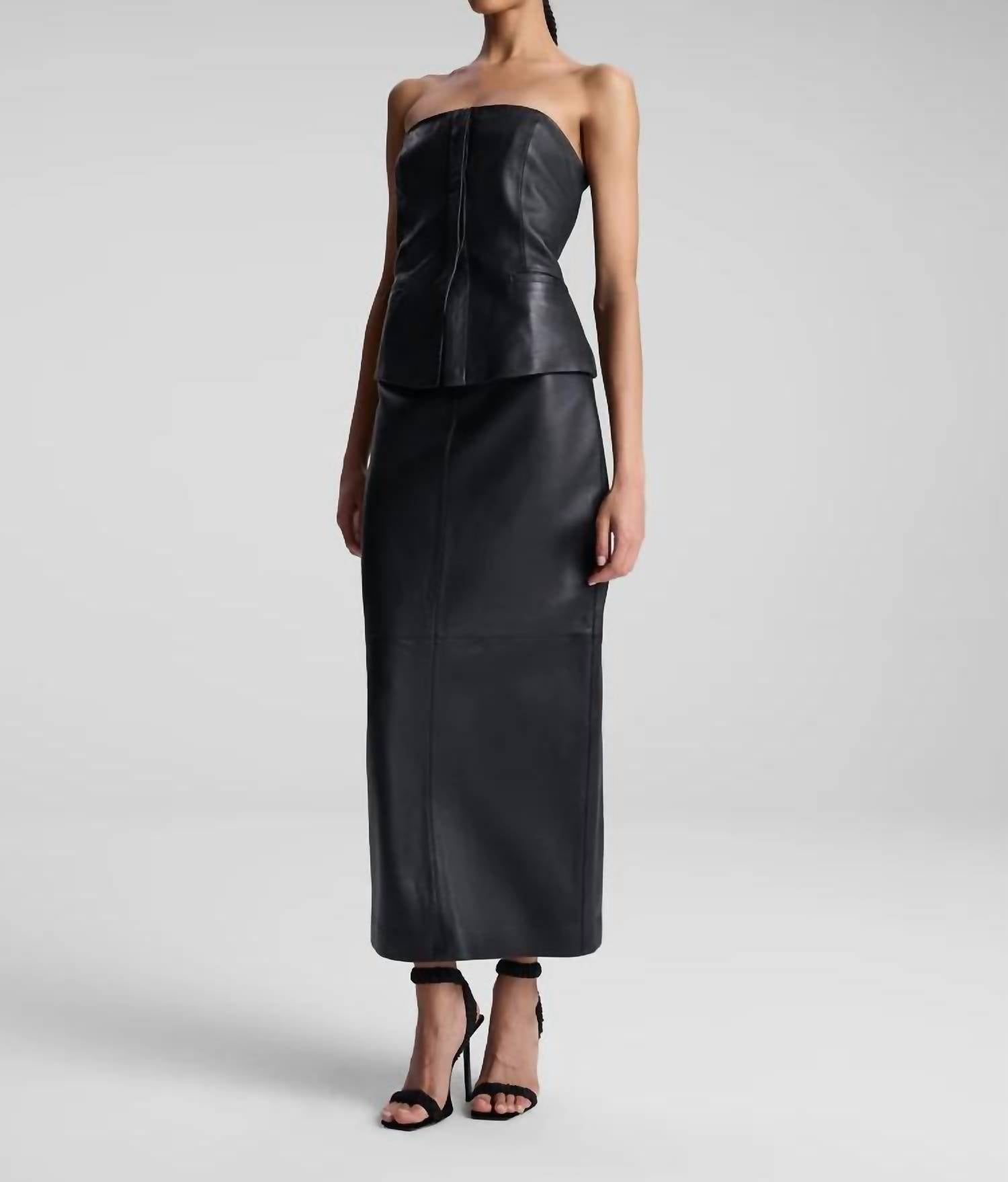 A.L.C. - Renee Strapless Leather Top
