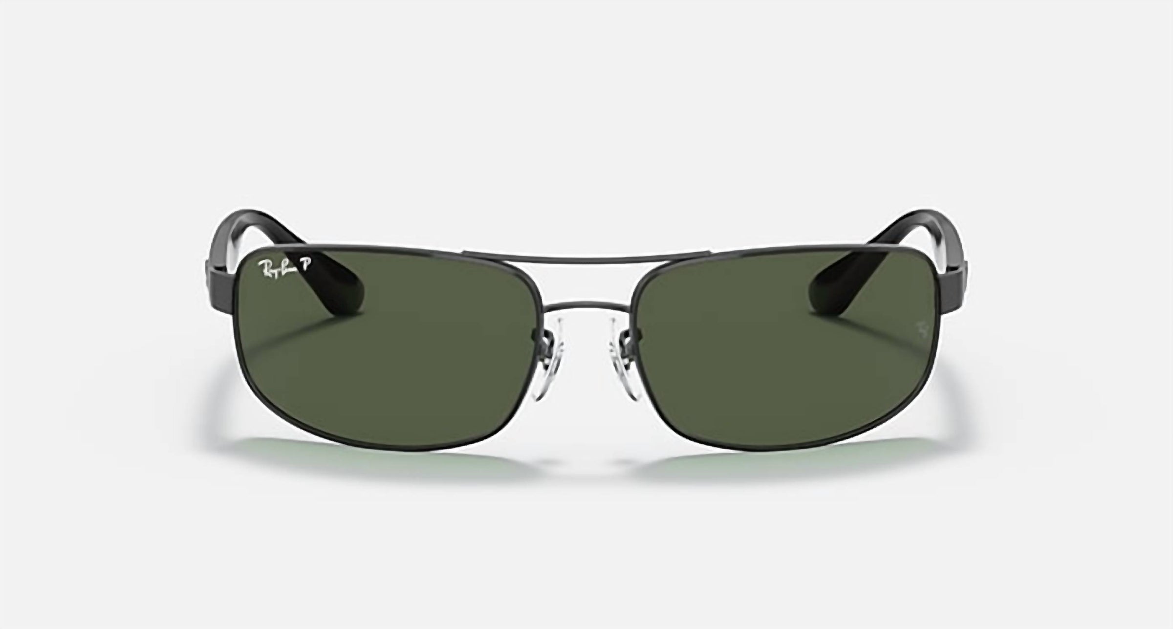 Ray Ban - Men's Full Rim Rectangular Polarized Sunglasses 3445 - 002 - 58