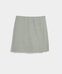 vineyard vines Meg Mini Skirt in quinn plaid balsam - women's skirt - detail view