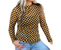 Sterling Kreek - Check Mesh Long Sleeve Top