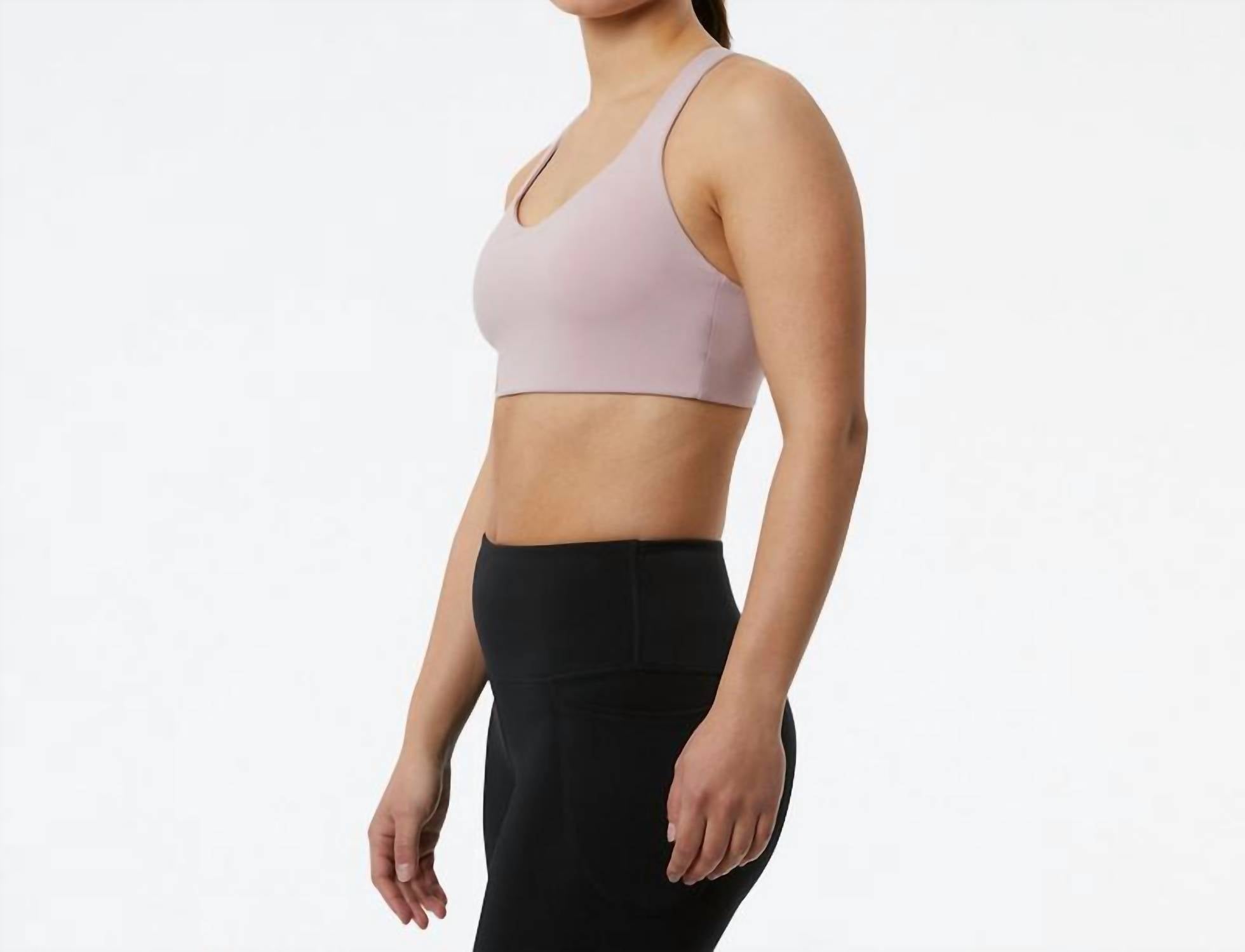 New Balance Soft Jersey Power X Bra in violet - women's intimate - alternate view