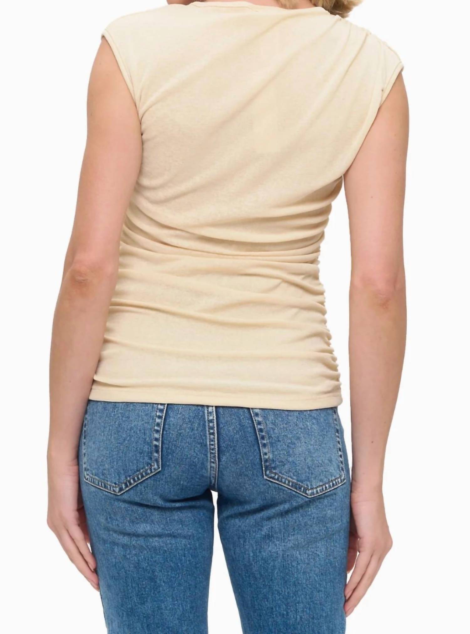 Ariella - Ruched Short Sleeve Top