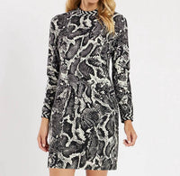 JUDE CONNALLY Cameron Python Dress in black - women's dress - alternate view