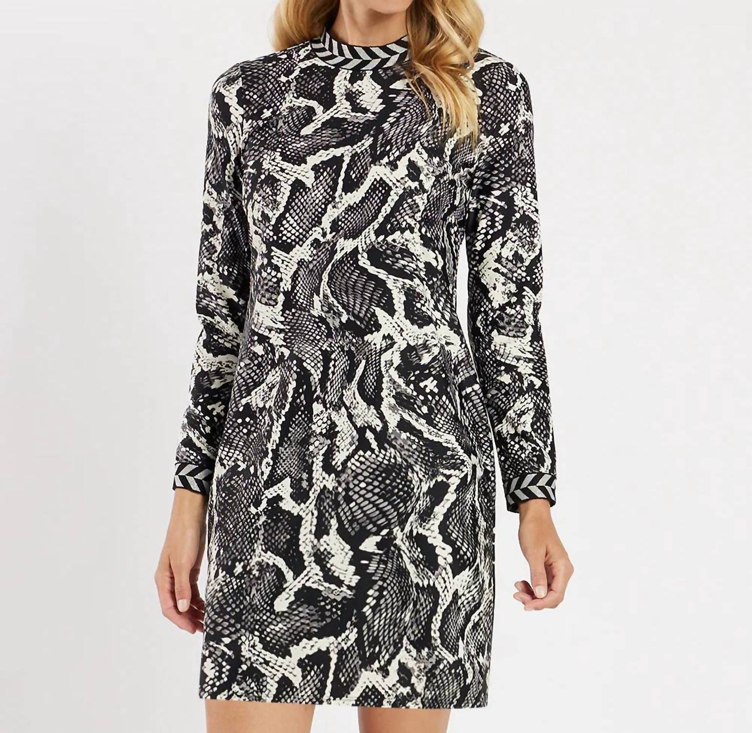 JUDE CONNALLY Cameron Python Dress in black - women's dress - alternate view