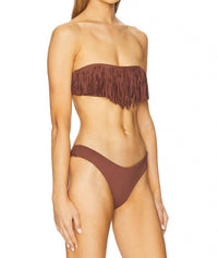L*Space - Dixie Strapless Fringe Bikini Top