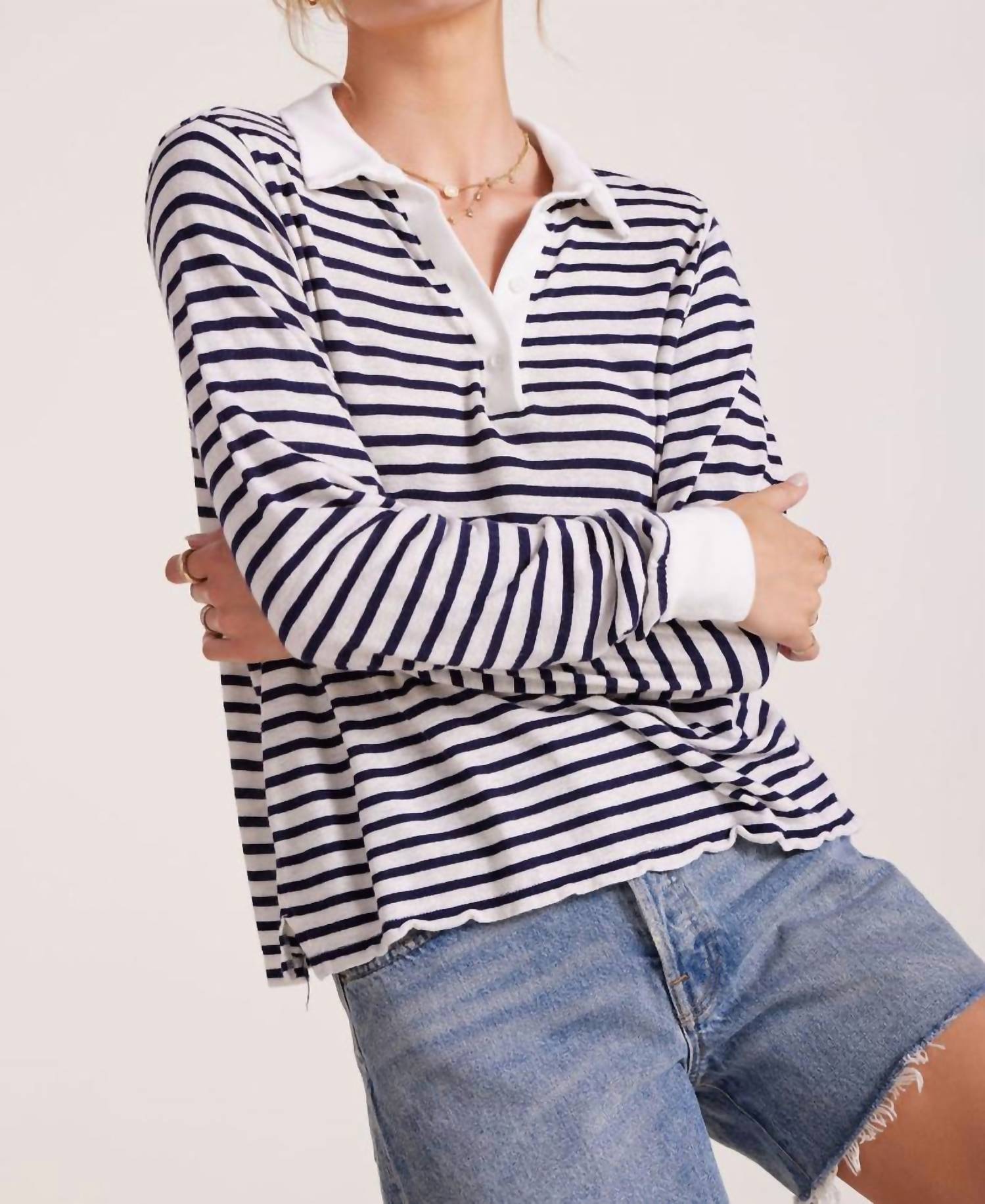 Bobi - Long Sleeve Polo Tee