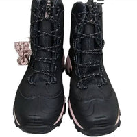 Columbia Women’s Clear Mountain Fs Omni-heat Hiking Boots in black pink - women's shoe - detail view