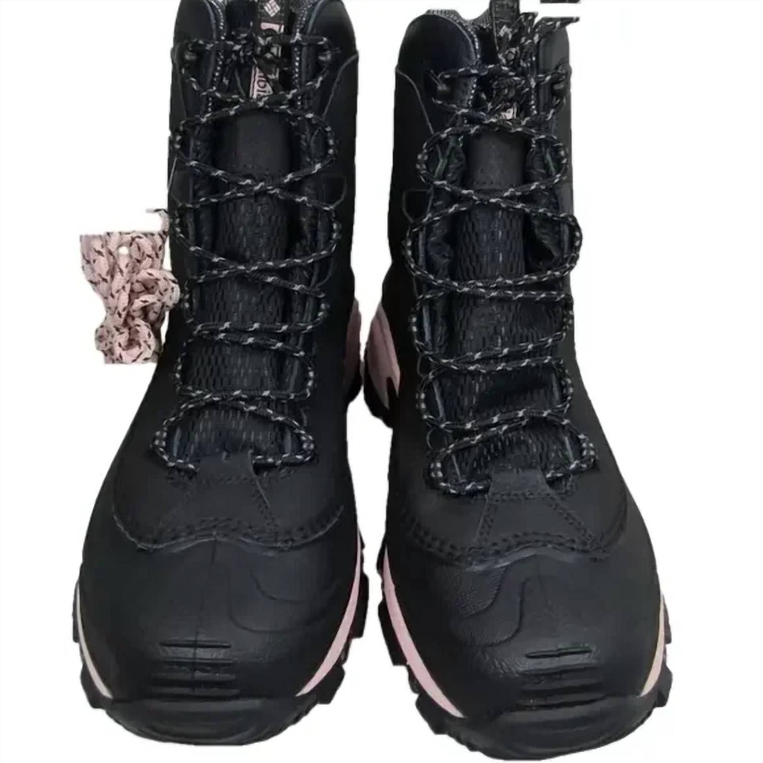 Columbia Women’s Clear Mountain Fs Omni-heat Hiking Boots in black pink - women's shoe - detail view