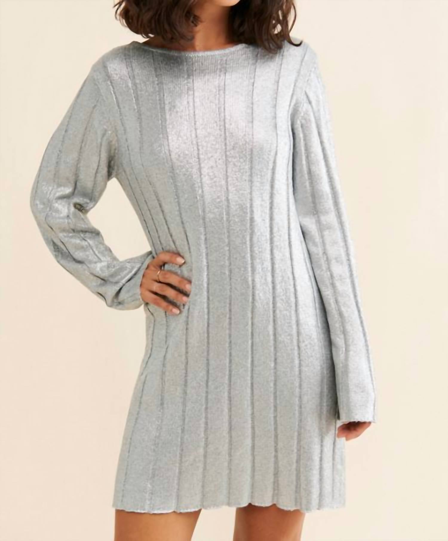 4Th & Reckless - Paloma Knit Dress - clothing - dresses - grey