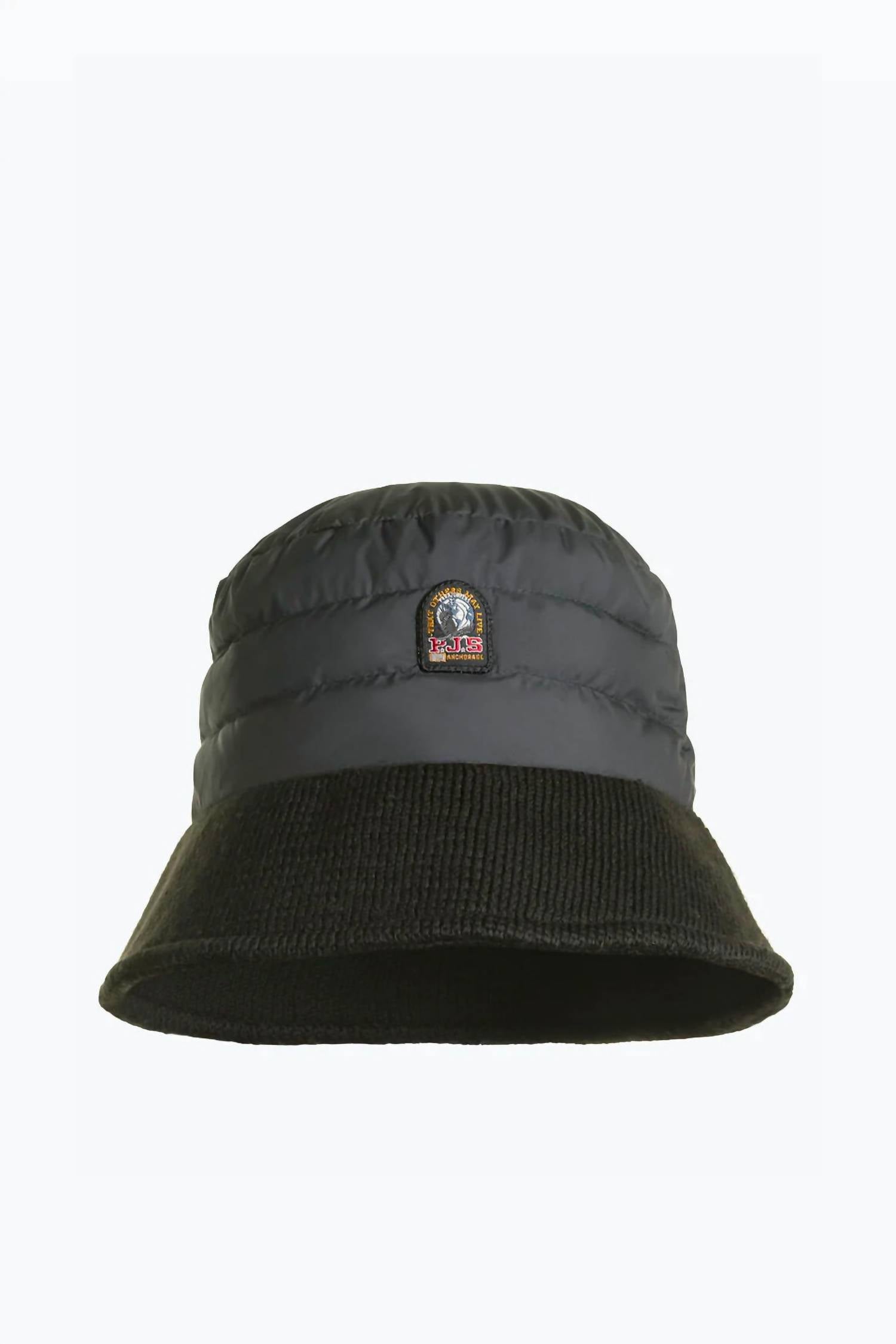 PARAJUMPERS Women's Puffer Bucket Hat in black - women's hat
