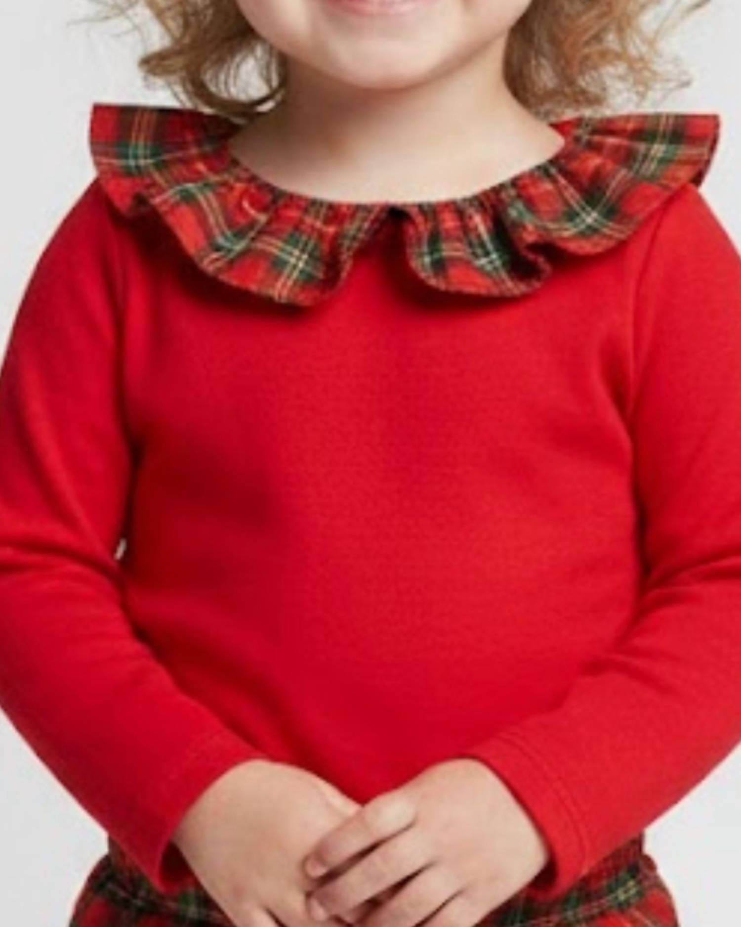Delaney - Girls' Smocked Pearl Skirt And Knit Ruffle Top Set