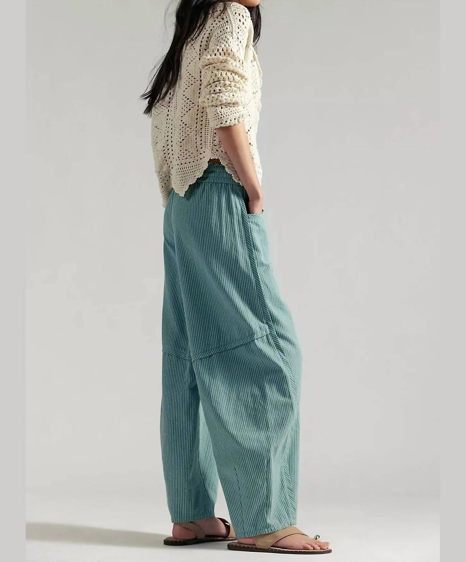 Free People - Women's Something Good Pull-on Barrel Pants