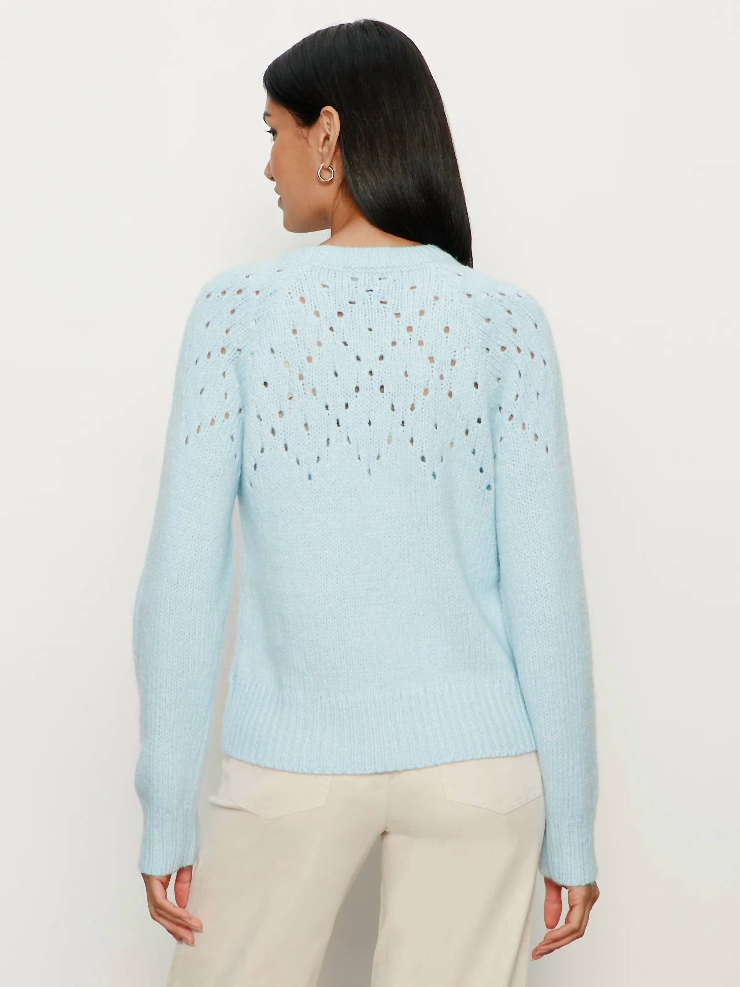 Sanctuary Femme Openwork Sweater in aquamarine 1 - women's sweater - view 4