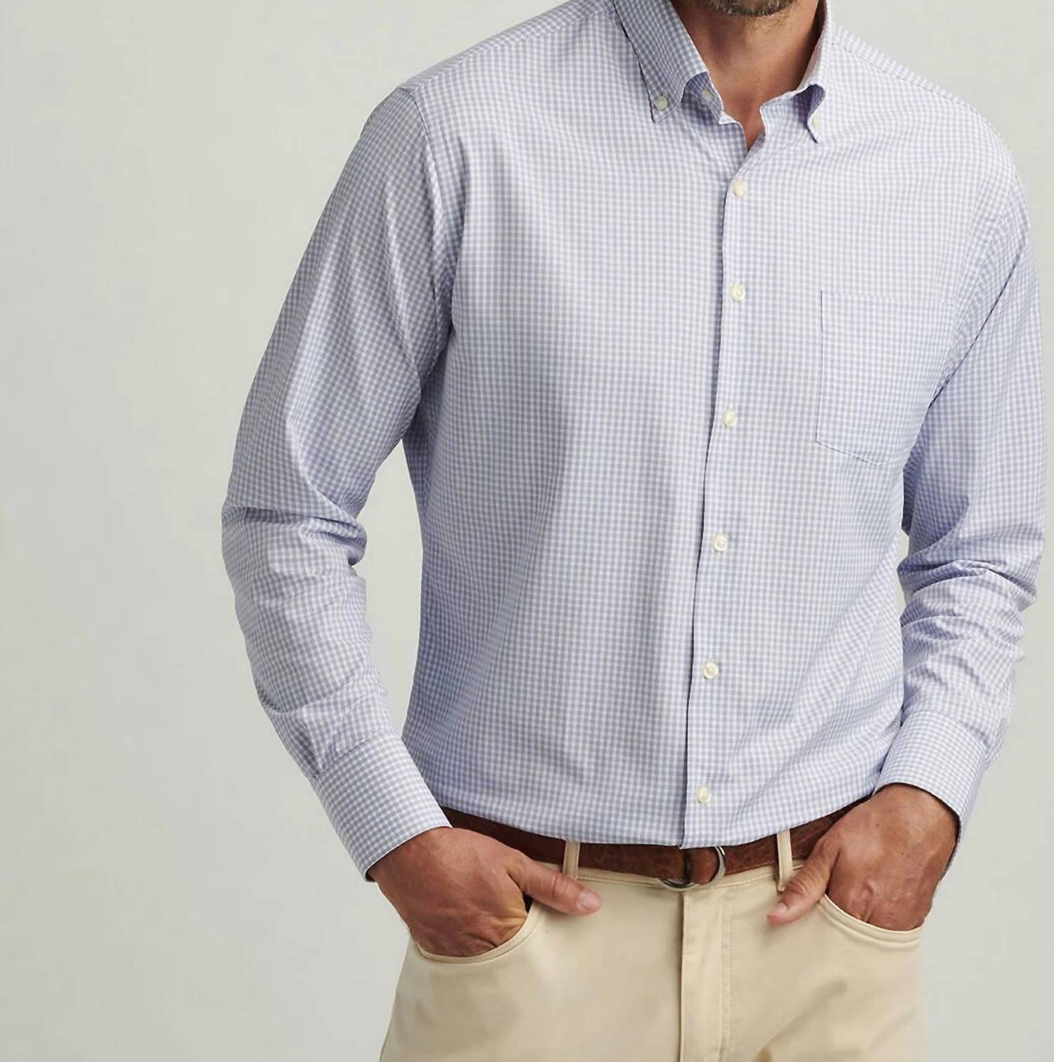 PETER MILLAR Derwent Performance Twill Shirt in wildflower - men's shirt