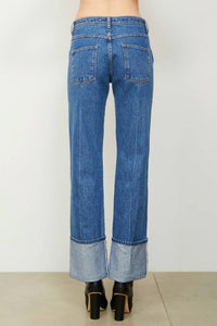 Brandon Maxwell - Alexa Wide Leg Denim Pants