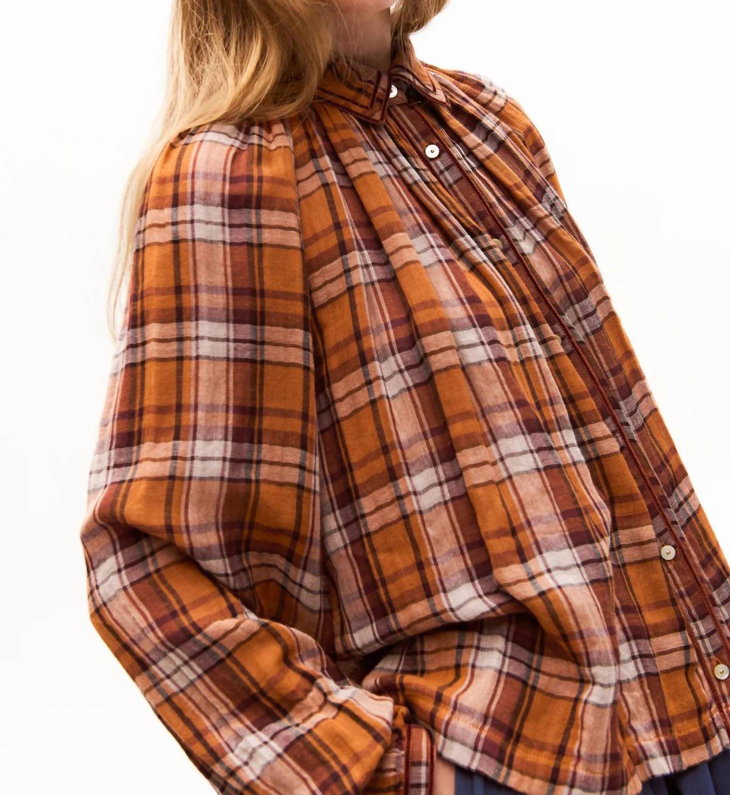 Carolina K - Brisa Long Sleeve Button Down Shirt