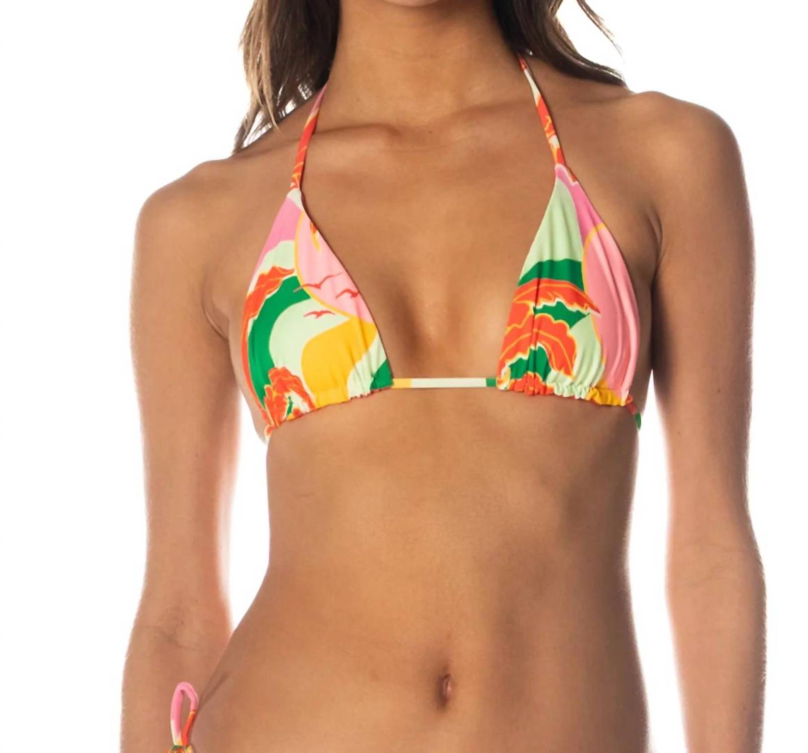Maaji - Reversible Tropical Breeze Balmy Sliding Triangle Bikini Top