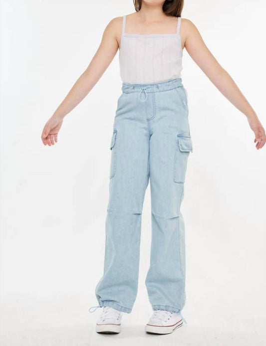 Kancan - Kid's Inez High Rise Relaxed Cargo Pants
