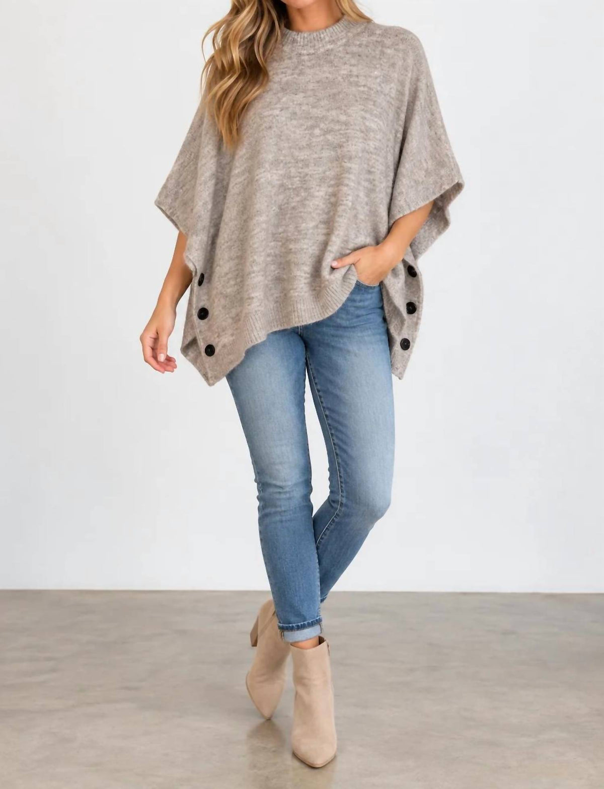 Btx - Cozy Knit Poncho