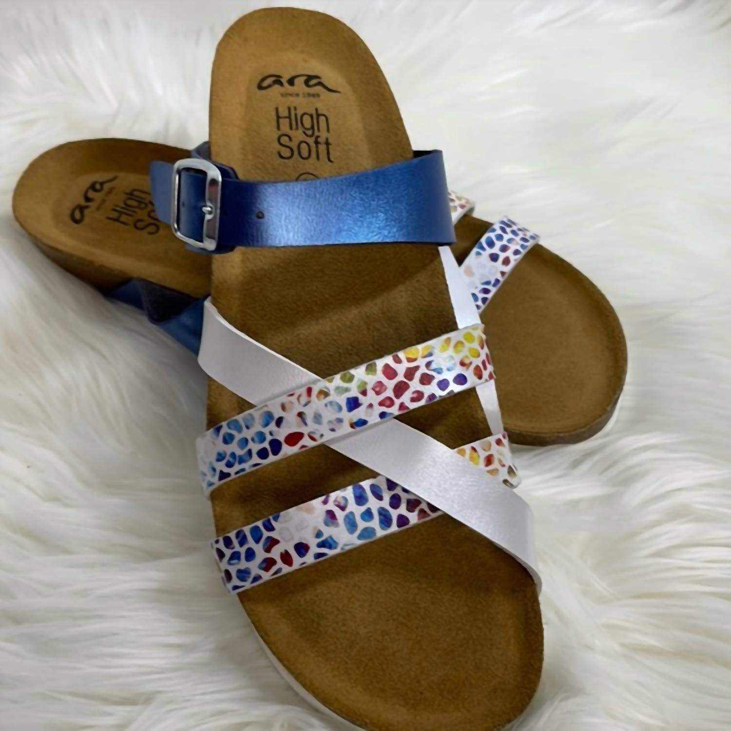 Ara WOMEN'S BETH SANDALS in konfetti - women's flats
