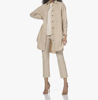By Malene Birger - Cropped Lamb Leather Trousers