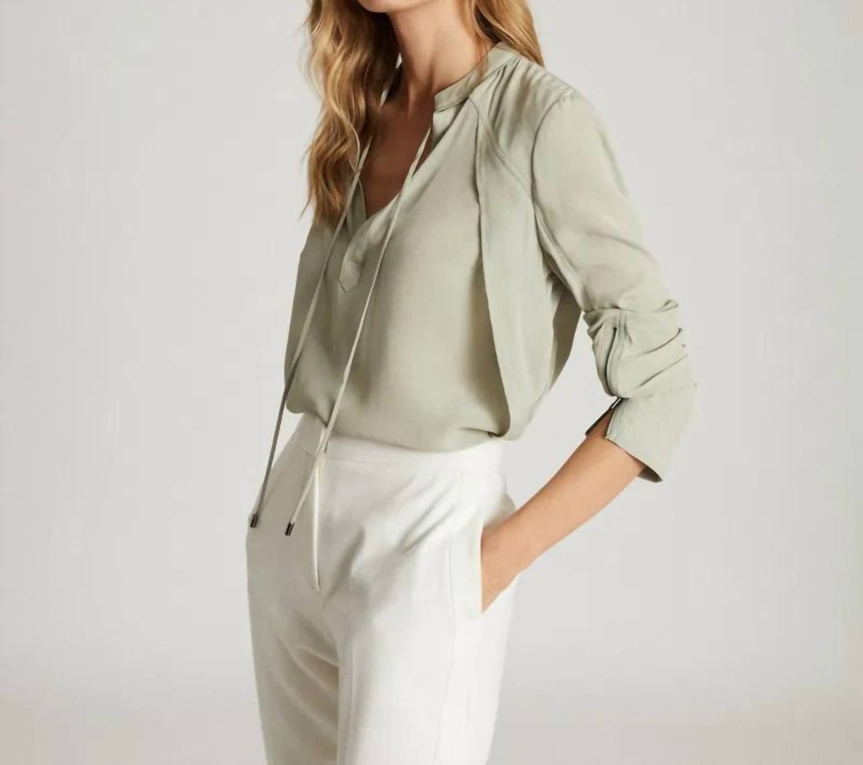 Reiss - Frances Zip-cuff Detail Blouse