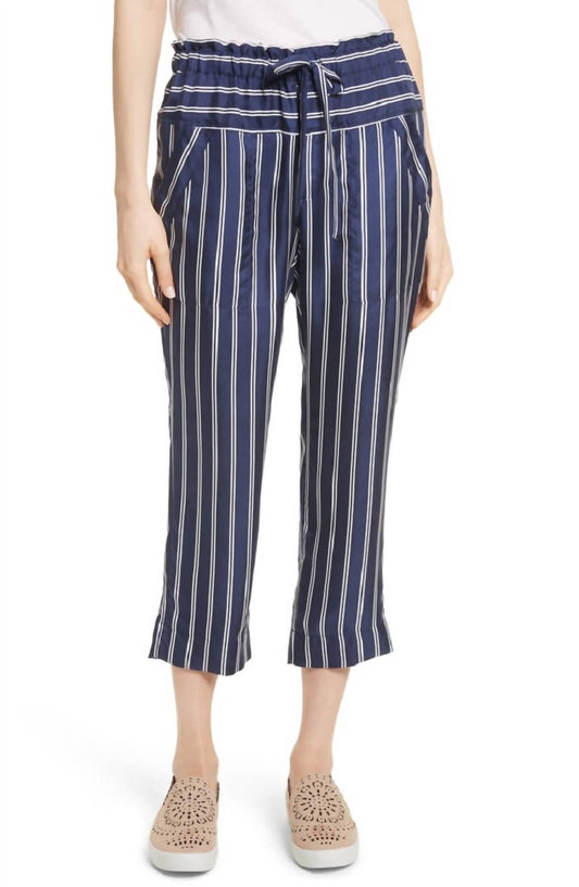 Joie - Addiena Silk Striped Capri Pants