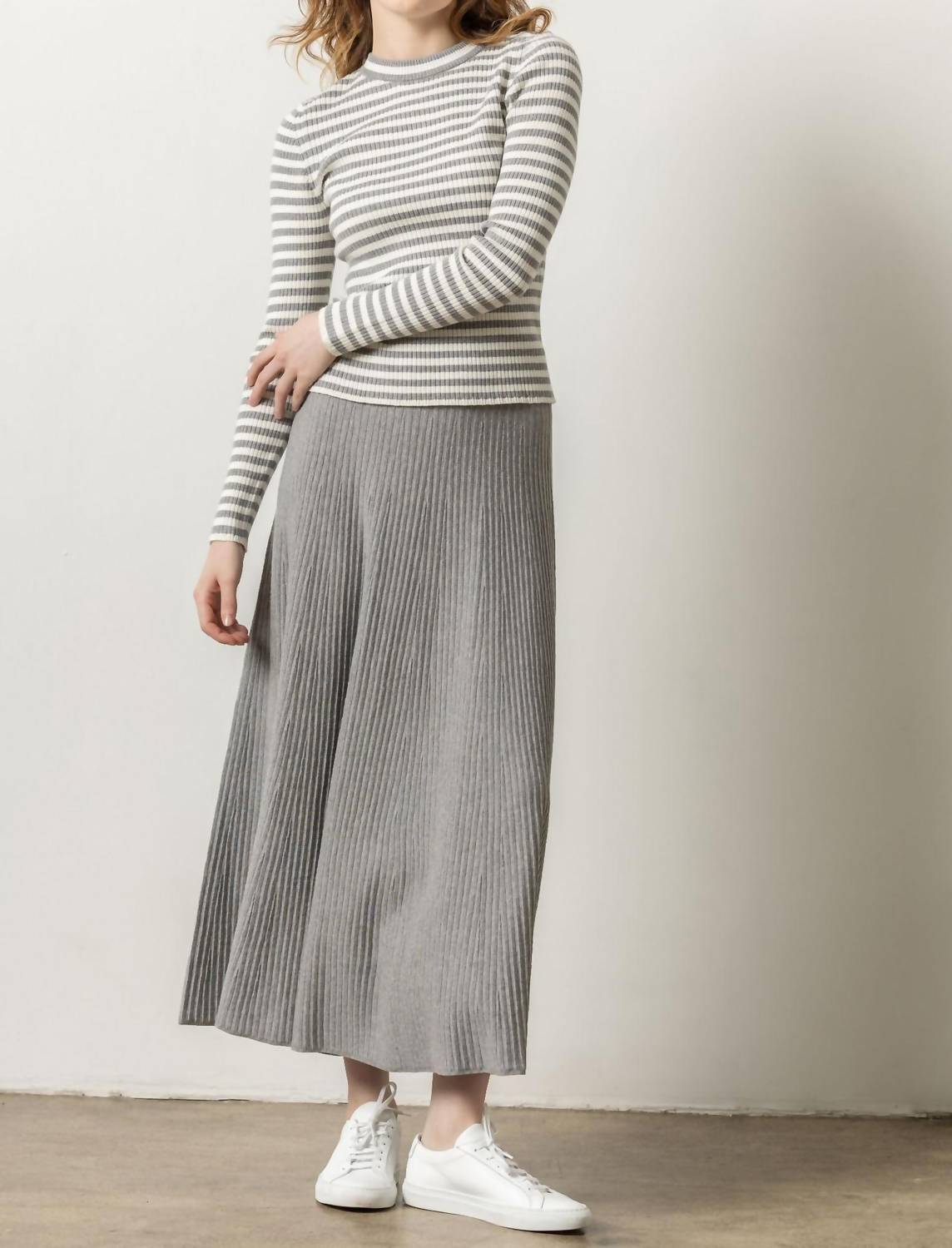 Lilla P - Striped Crewneck Sweater