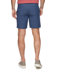 Flags & Anthem Any-wear Slub Textured Shorts in navy - men's shorts - detail view