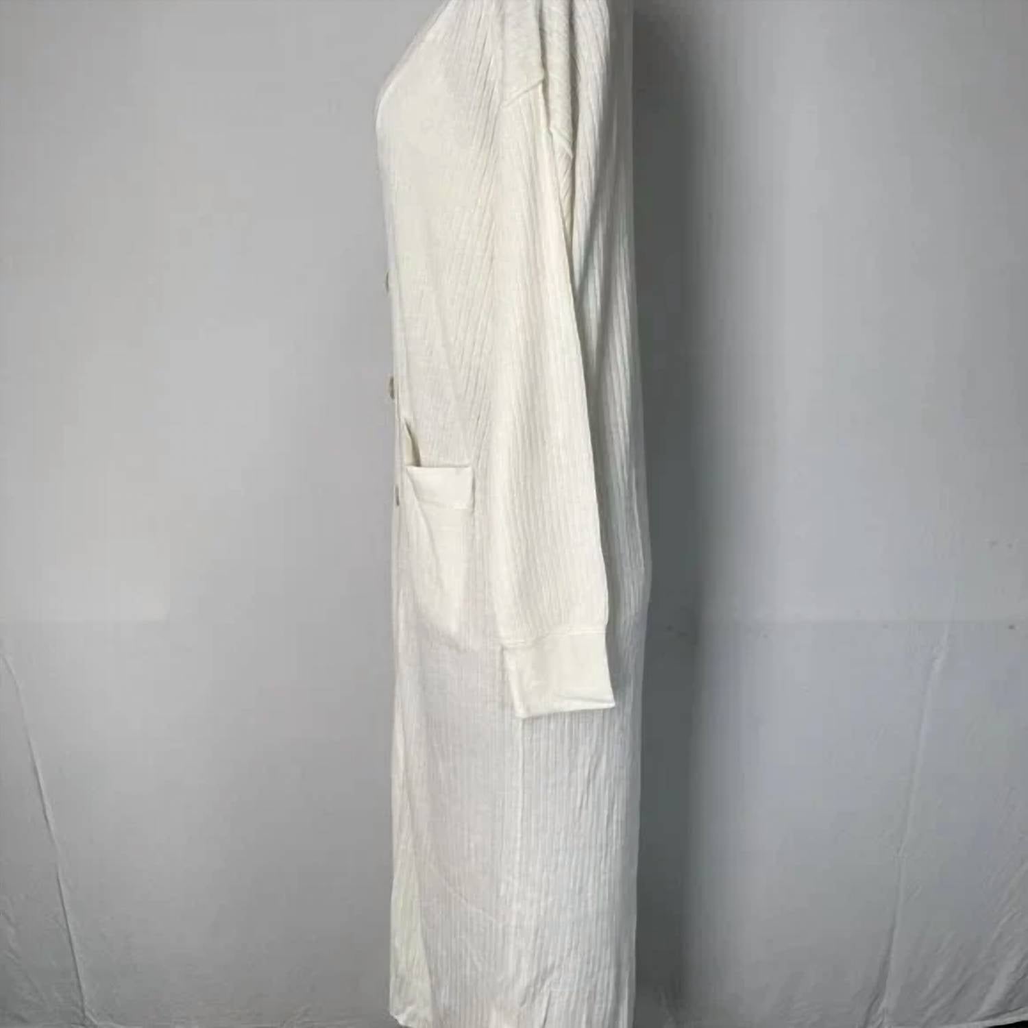 Free People Women’s Ribbed Duster Cardigan & Cropped Tank Set in white - women's cardigan - view 4