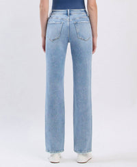 Lovervet - High Rise Distressed Straight Jeans