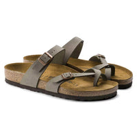 BIRKENSTOCK Women's Mayari Birkibuc Sandal in stone - women's sandal - detail view