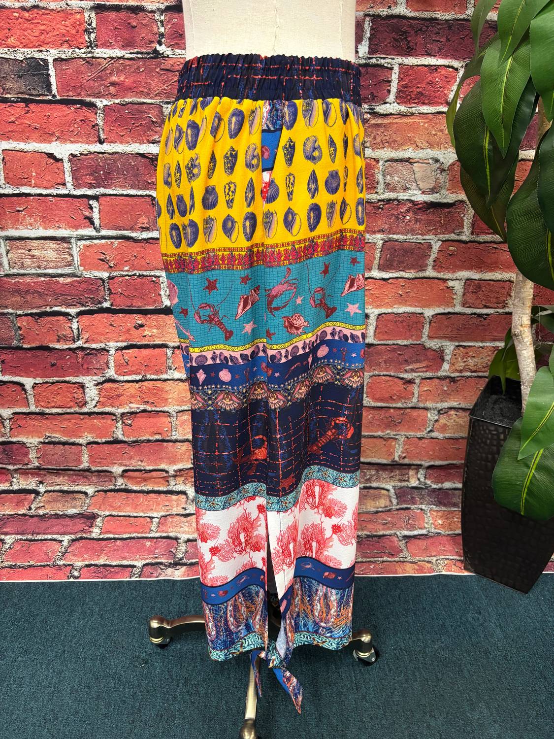 Isle Apparel - Seaside Patchwork Palazzo Pant