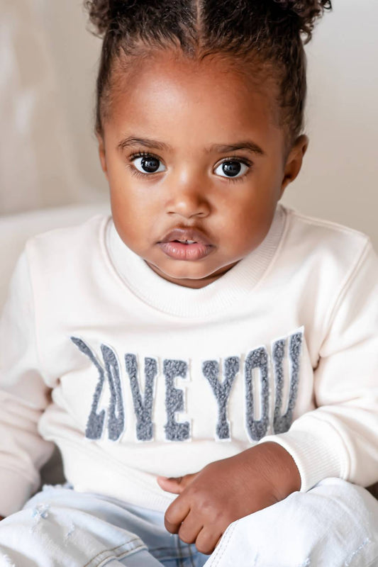 Lelalo - Kid's Love You Crew Neck Sweatshirt