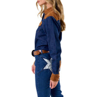 Saints & Hearts - Corduroy and Denim Western Shirt
