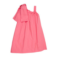 The Beaufort Bonnet Company Maebelle Bow Dress in parrot cay coral - kids' dress - alternate view