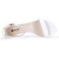 Idifu - Women's Chunky Heel Open Toe Sandals