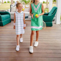 The Beaufort Bonnet Company - Girls' Sleeveless Maude's Peter Pan Collar Dress