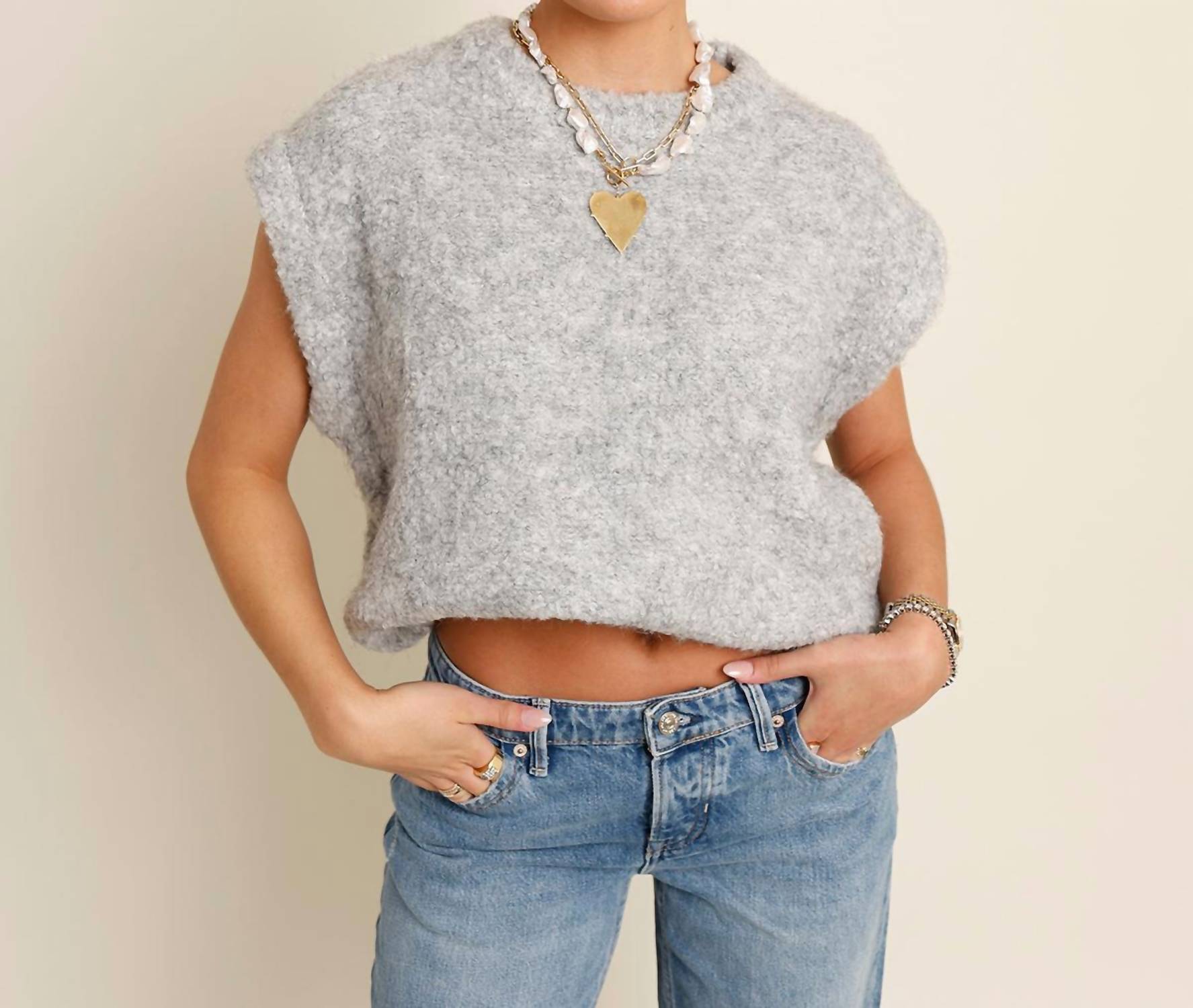 Frnch - Jasmin Sleeveless Sweater Top