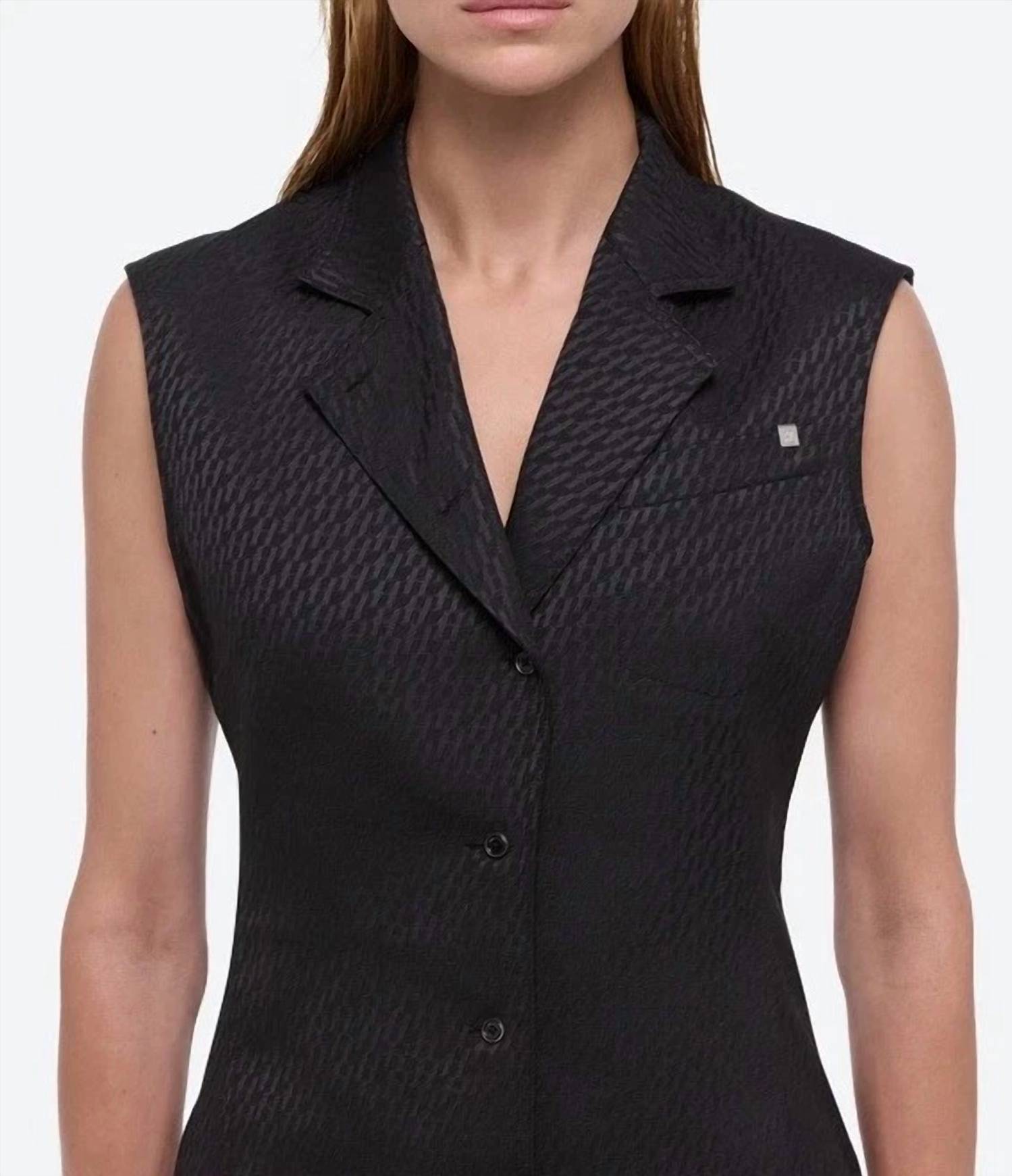 Helmut Lang - JACQUARD SATIN VEST