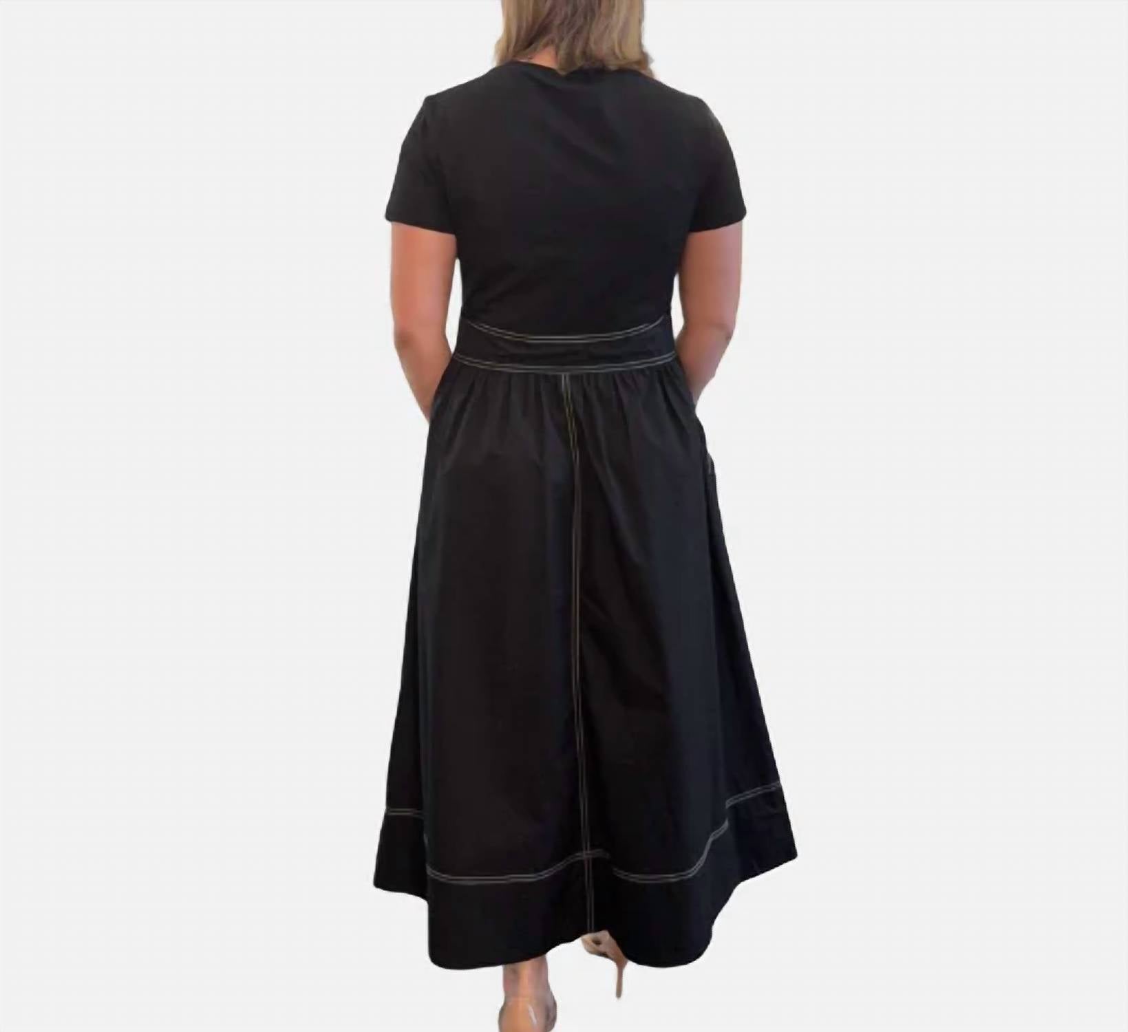 Elliott Lauren - Short Sleeve Maxi Dress