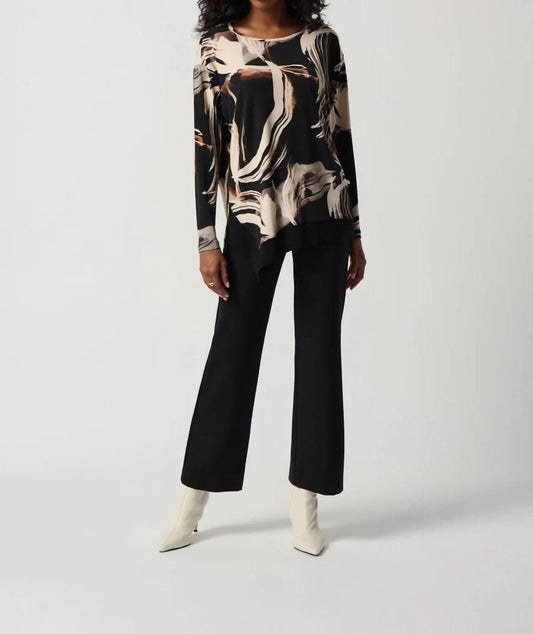 Joseph Ribkoff - Abstract Print Boxy Top