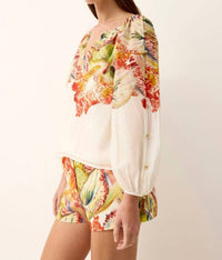 Marie Oliver Arabella Blouse in sonnet - women's blouse - alternate view