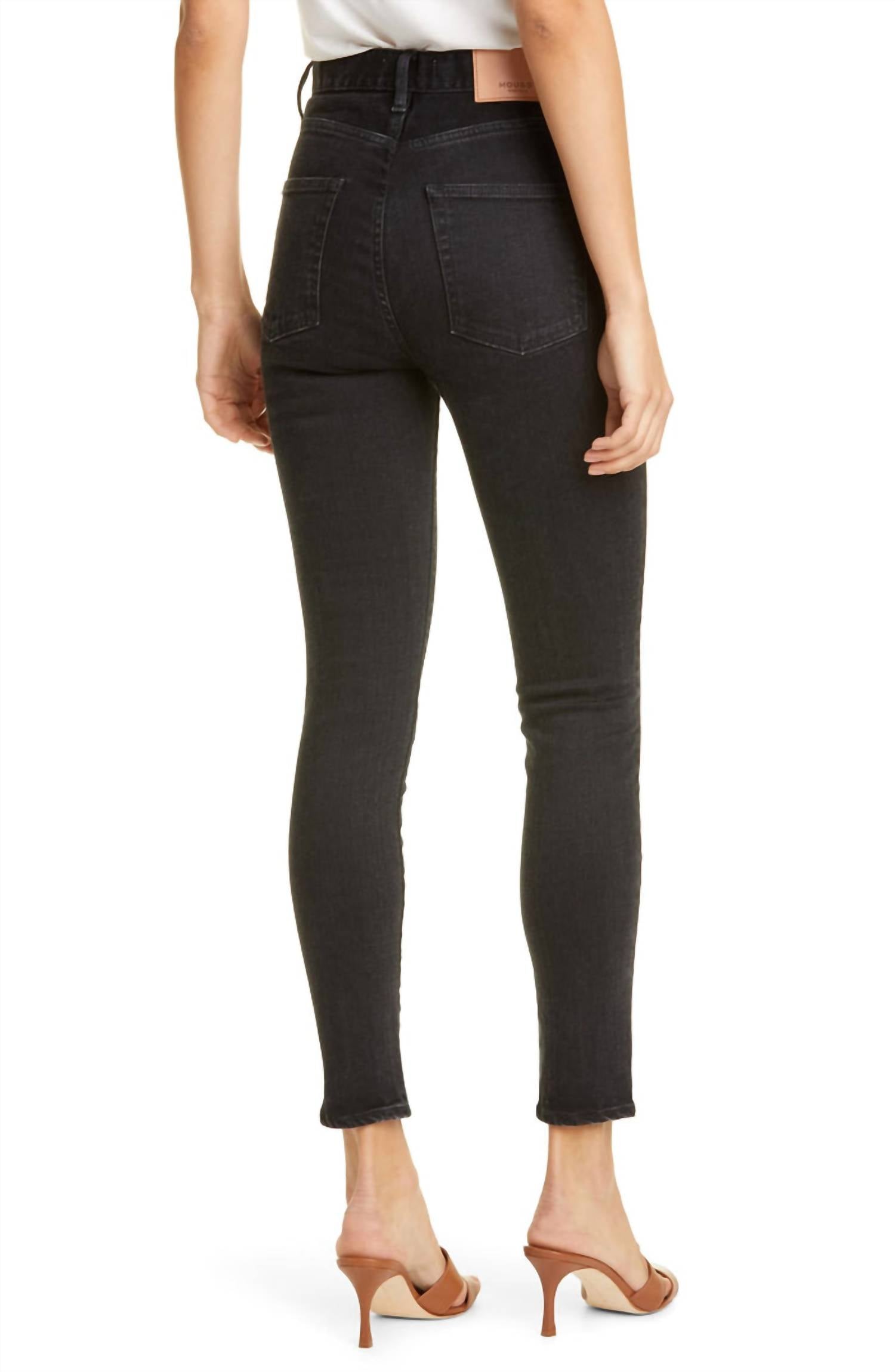 Moussy Filer Skinny Jean in black - women's jeans - detail view